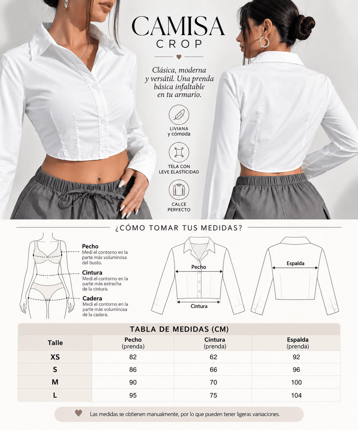 Camisa Corta Tyfane - Nubena