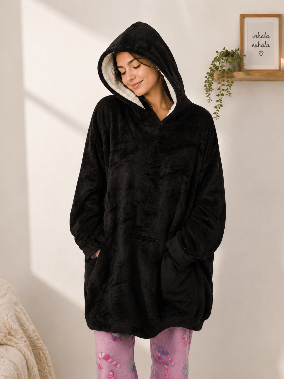 Poncho Pijama Black - Nubena