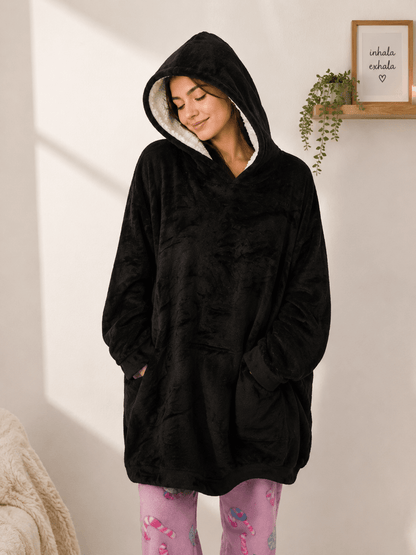 Poncho Pijama Black - Nubena